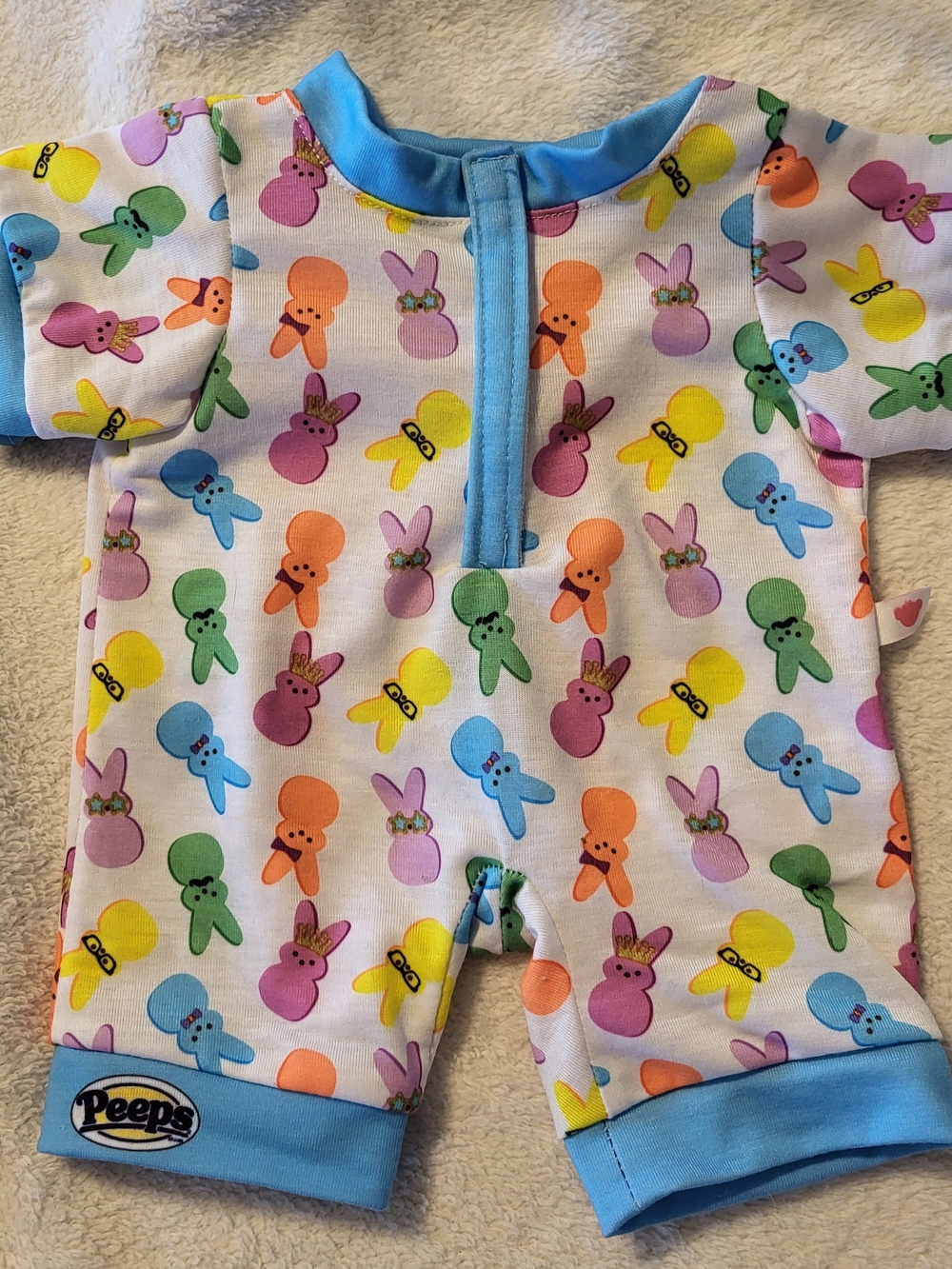 Build a Bear BAB Peeps Easter Bunny Rabbit Cotton Sleeper Pajamas Outfit Clothes